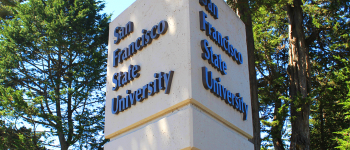 SF State campus sign